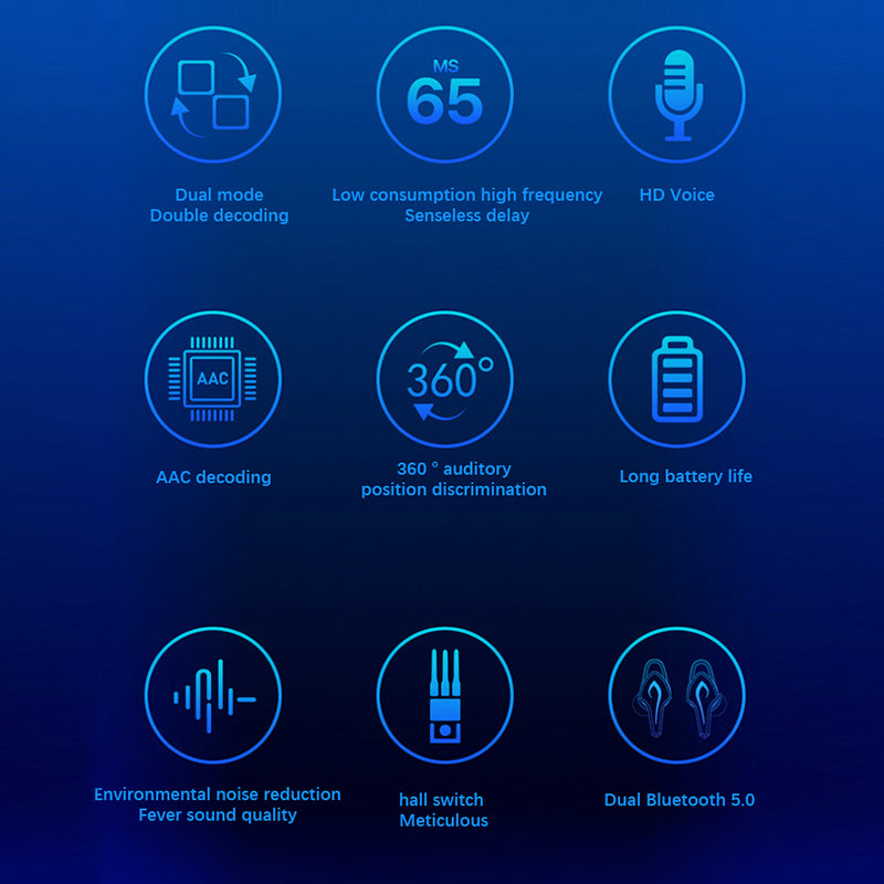 K8 TWS Bluetooth Headset Sports Wireless Earbuds Dual-mode In-ear Headphones Low Latency TWS HiFi Gaming Earphones K8 TWS Bluetooth Headset Sports Wireless Earbuds Dual-mode In-ear Headphones Low Latency TWS HiFi Gaming Earphones